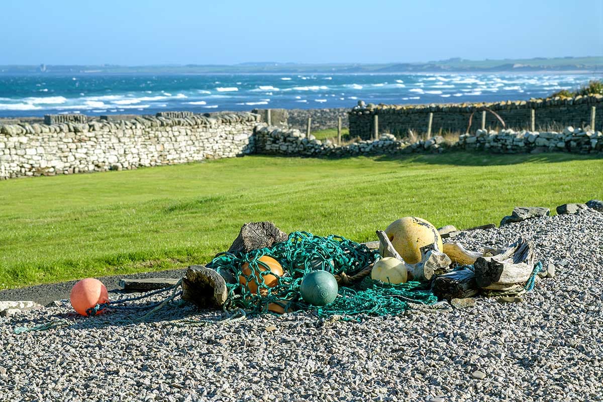 View across Sinclair's Bay from The Herons cottage